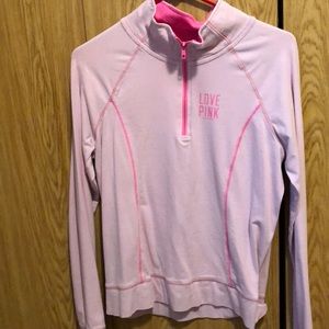 Like new! PINK Quarter zip